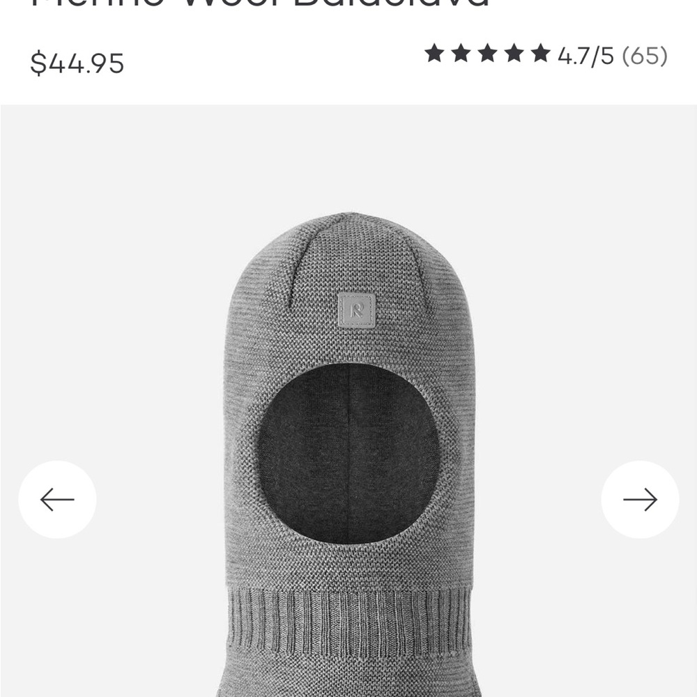 Kids Balaclava Winter Hat 3-4yr